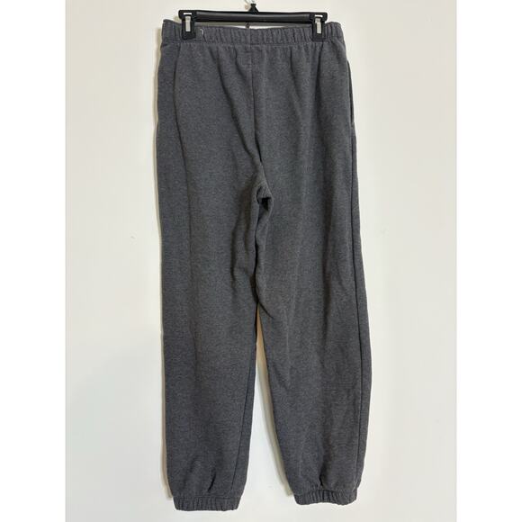 American Eagle Gray Fleece High Waisted Baggy Jogger Sweatpants Women’s Size M - Picture 2 of 8